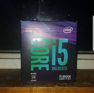 Intel i5-8600k Unlocked Core Processor 8th Gen